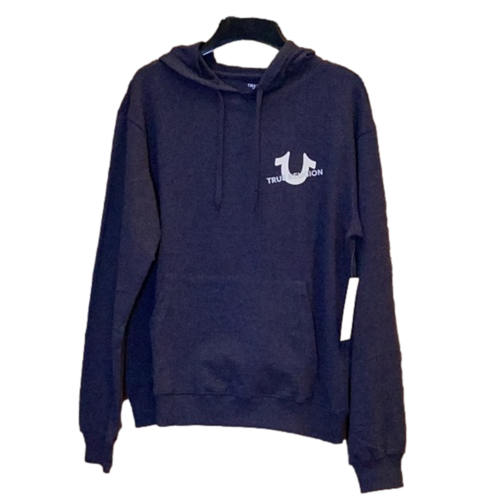 True Religion Loungewear navy blue hooded sweatshirt, hoodie. Mens size large